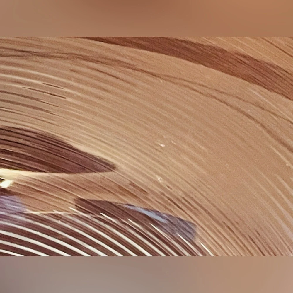 Vintage Murano-Style Spiral Optic Glass Centerpiece Gold Rimmed Bowl, 12 Inches - Picture 4 of 7